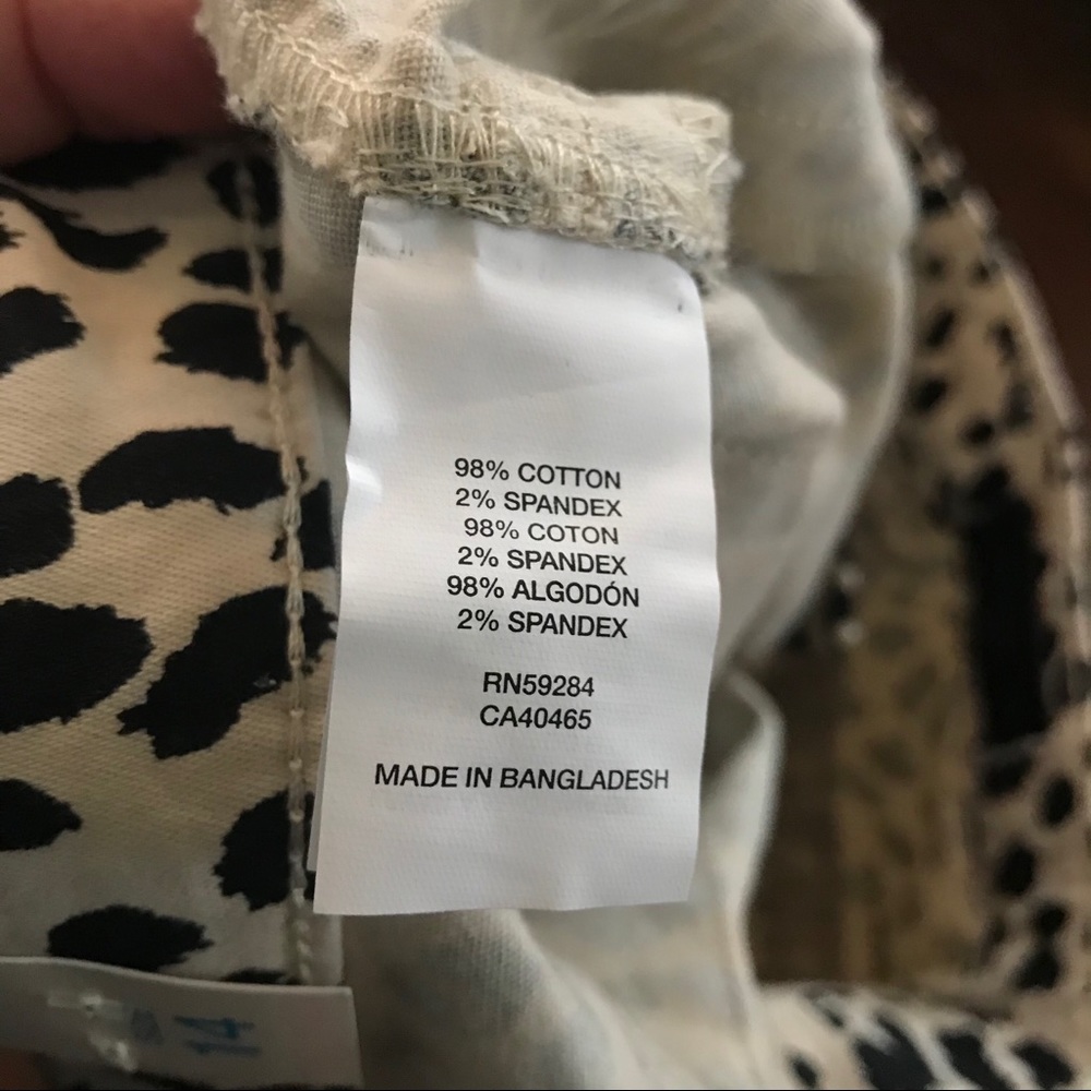 🐆The Children’s Place Girls Leopard Print Chino Pants – Size 14 | New With Tags - Picture 5 of 5